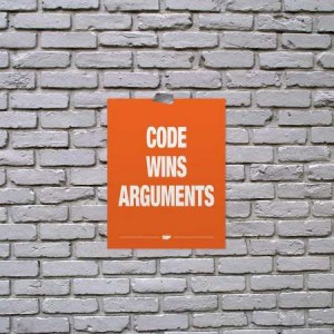 Code wins arguments.(代码赢得争论。)