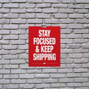 Stay focused and keep shipping.(保持专注，持续发布。)